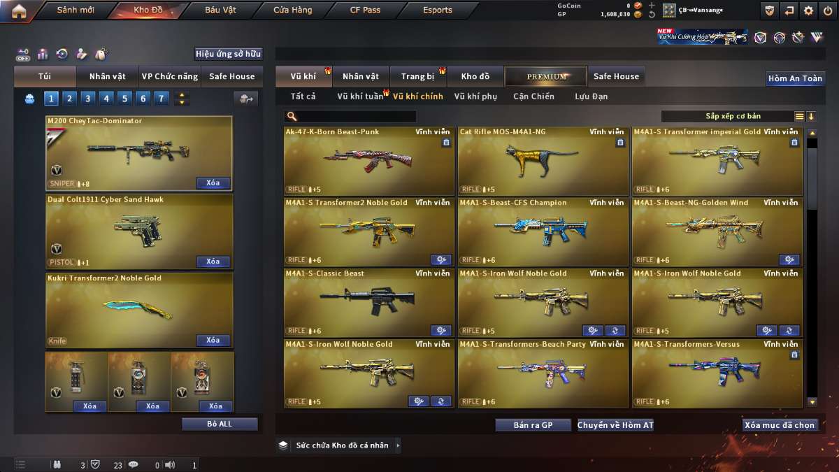 shop acc cf uy tin gia re